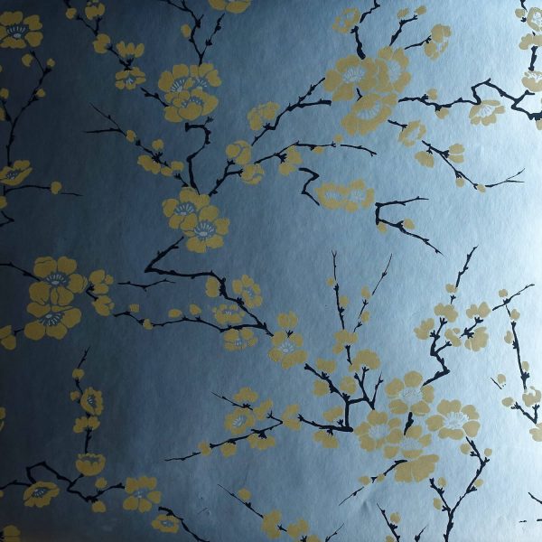 Cherry Blossom on Seabreeze Custom Wallpaper