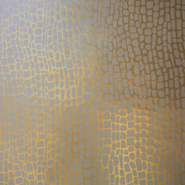 Appia on Tan Silk Slub custom wallpaper