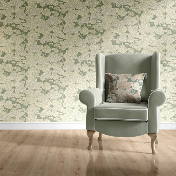 Signature Prints Hydrangea hand printed wallpaper SPW-HYW05