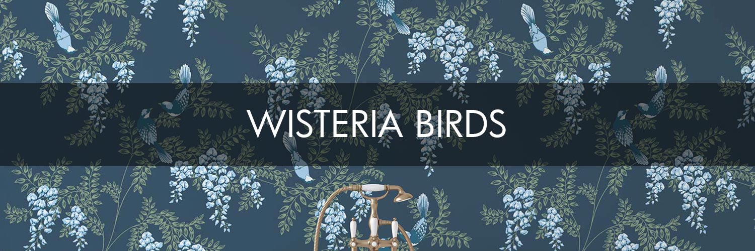 Wisteria Birds - custom wallpaper collection