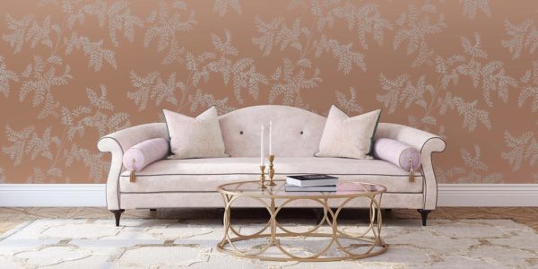 Silver rose wisteria wallpaper - Wisteria Fern SPW-WF01